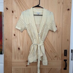 Croft & Barrow Ivory Knit Cardigan